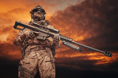 Army ranger sniper clipart