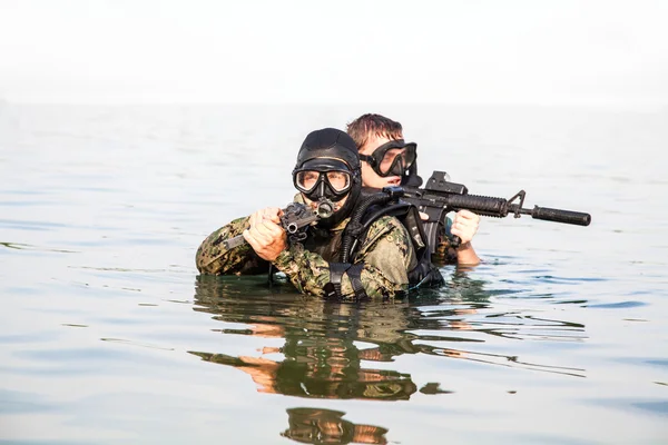 Frogmen da Marinha SEAL — Fotografia de Stock