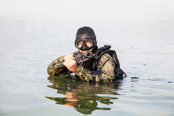 Ναυτικό Seal βατραχανθρώπων — Φωτογραφία Αρχείου