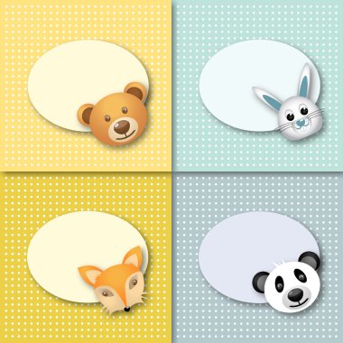 Hayvanlarla farklı etiket kümesi