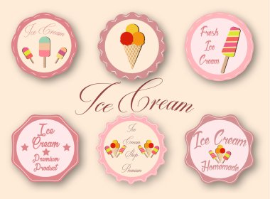 Dondurma etiket topluluğu