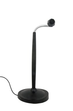 Mikrofon izole bir stand 