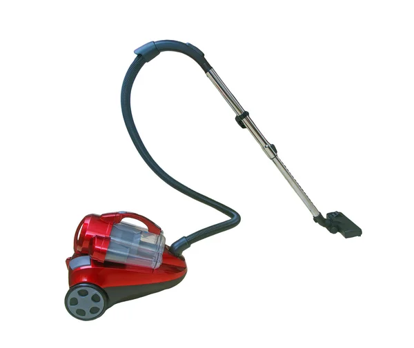 Aspirateur rouge isolé Image En Vente