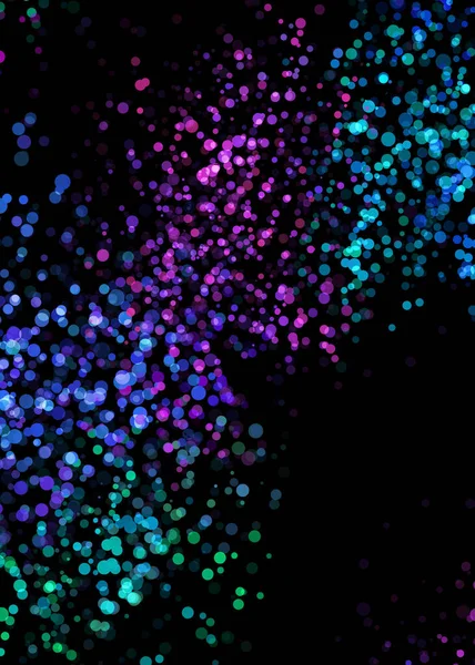 Colorful Abstract Paint Spatter Spray Black Background Blue Green Pink — Stock Photo, Image