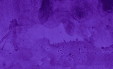 Koyu mor suluboya arka plan dokusu, eski sıkıntılı yan kanama veya desenli boya lekeleri