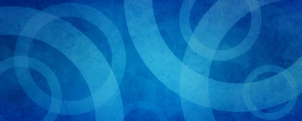 Голубой Фон Белыми Кольцами Круга Выцветших Расстроенных Винтажных Гранж Текстуры — стоковое фото
