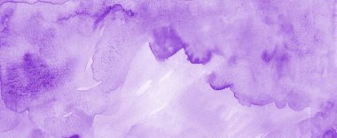 Soyut damlaların renkli mor suluboya arkaplanı sınırda boya lekeleri ve lekeler
