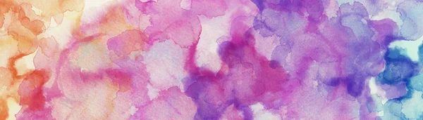 Watercolor Background Colorful Marbled Pink Blue Purple Yellow Orange Colors — Stock Photo, Image