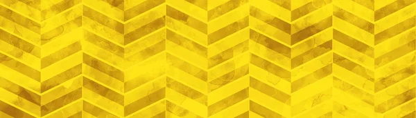 金の背景 縞模様とヴィンテージの質感 ヘリンボーンパターンの黄色と茶色の水彩グランジ 黄金の金属製のシェブロンデザイン — ストック写真