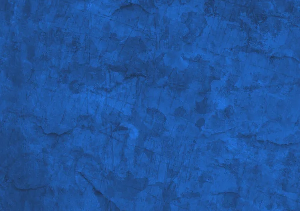 蓝色背景纹理 蓝宝石蓝色的复古蓝色背景 带有抽象的划痕图案 老式纹理蓝墙磨擦设计 — 图库照片