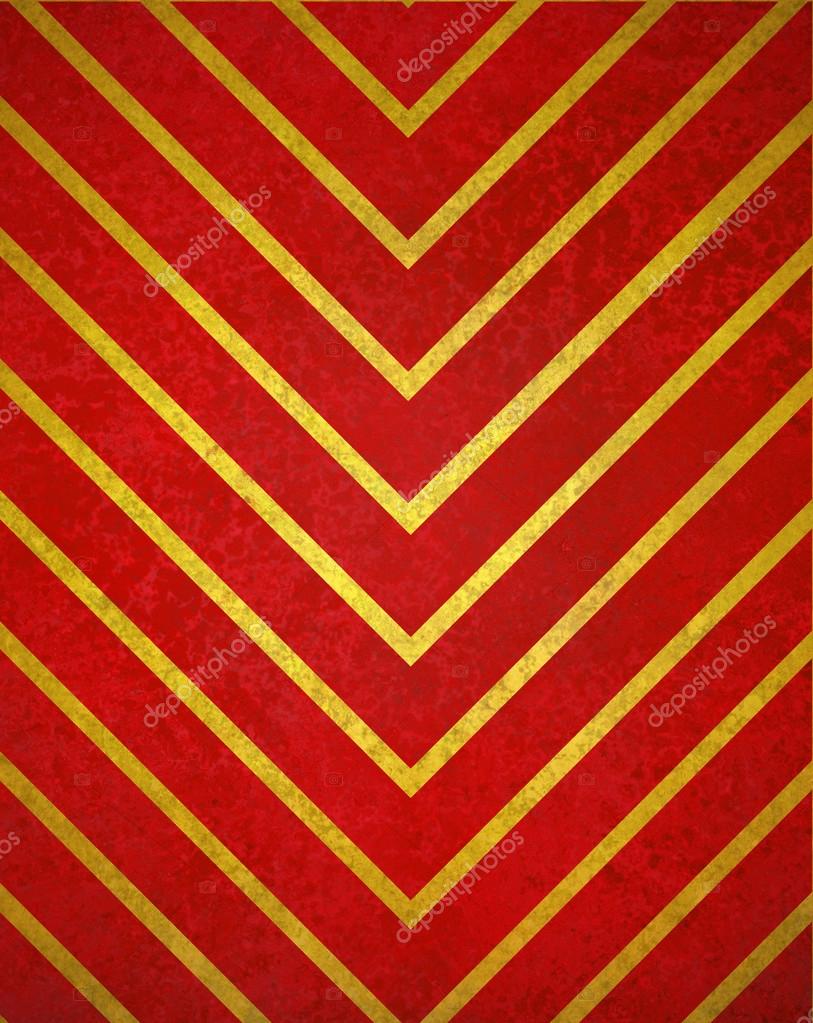 Red And Gold Striped Wallpaper