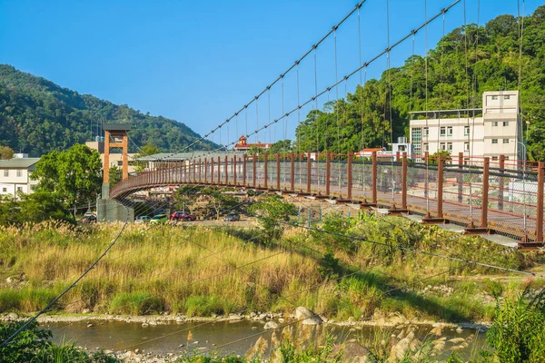 Kangji Szuszpenziós Híd Miaoli Megyében Taiwanban — Stock Fotó