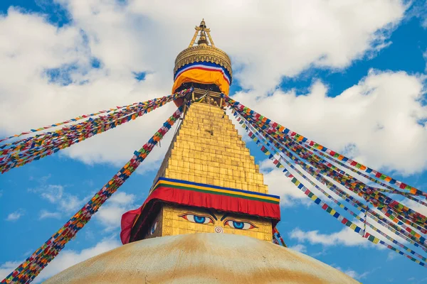 Boudha Stupa Aka Boudhanath Bei Kathmandu Nepal — Stockfoto
