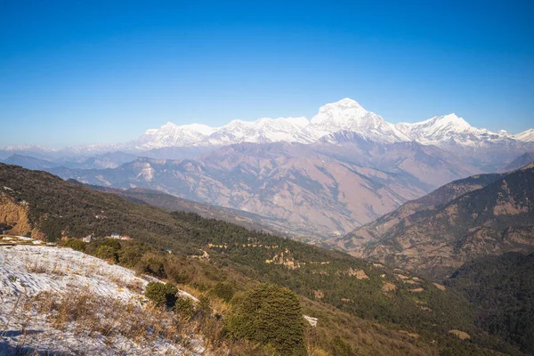Paisaje Del Macizo Annapurna Himalaya Nepal — Foto de Stock