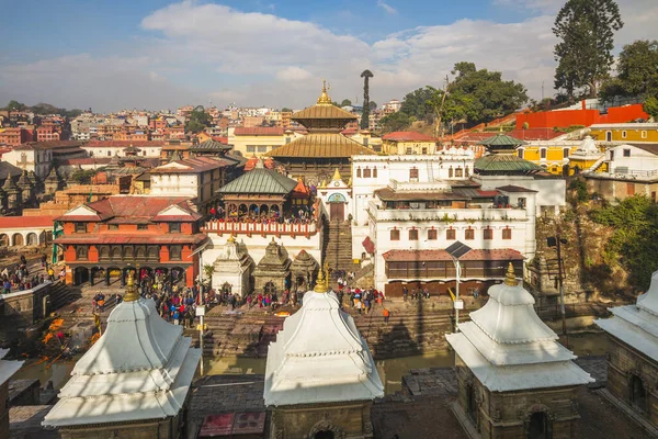 Świątynia Paszupatinath Nad Rzeką Bagmati Katmandu Nepal — Zdjęcie stockowe