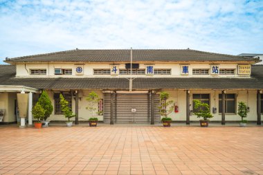 20 Aralık 2020: Tayvan Demiryolları İdaresi 'ndeki (TRA) Dounan Township, Yunlin County, Tayvan' daki Dounan tren istasyonu. 15 Aralık 1903 'te açıldı..
