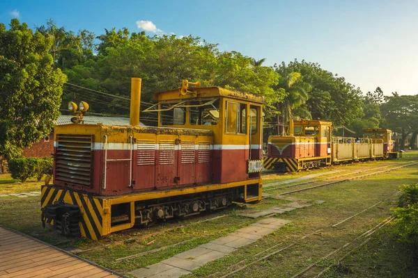 Oude Spoorlijn Treinen Ciaotou Suikerfabriek Aka Taiwan Suikermuseum Kaohsiung Taiwan — Stockfoto