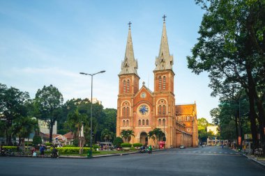 Notre Dame Katedrali Saigon Bazilikası ho chi minh şehrinde, Vietnam
