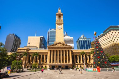 21 Aralık 2018: Brisbane Belediye Binası, Avustralya 'nın Queensland kentindeki King George Meydanı' nda yer alan Brisbane Belediye Meclisi 'nin merkezi. 1978 'de National Estate' in kayıtlarında yer aldı..