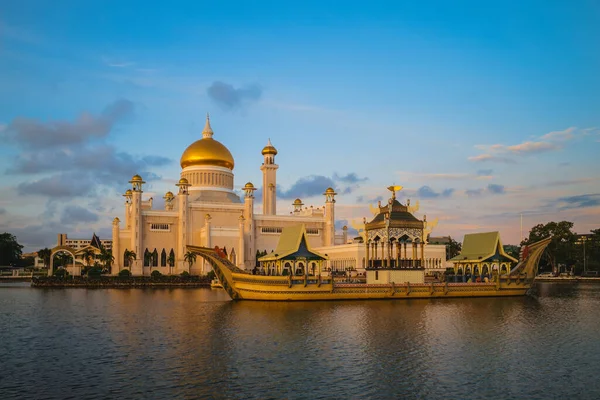 Mesquita Omar Ali Saifuddien Bandar Seri Begawan Brunei Darussalam — Fotografia de Stock