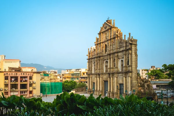 Ruins Paul Macau Macao China Unesco Heritage Site — Stok fotoğraf