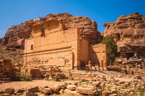 Tempio Qasr Bint Petra Giordania — Foto Stock