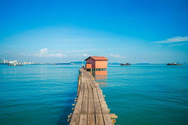 Tan Jetty Jeden Odrzutowców Klanu George City Penang Malezja — Zdjęcie stockowe