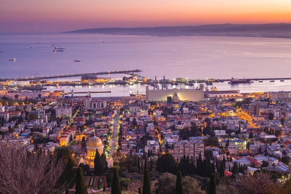 Hanging Gardens Haifa Terraces Bahai Faith Στη Χάιφα Ισραήλ — Φωτογραφία Αρχείου