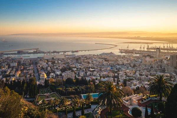 Hängende Gärten Von Haifa Terrassen Des Bahai Glaubens Haifa Israel — Stockfoto