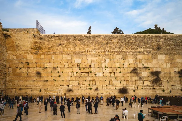 Marca 2019 Ściana Płaczu Znana Również Jako Mur Zachodni Mur — Zdjęcie stockowe