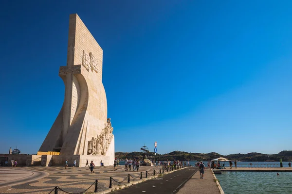 Setembro 2018 Monumento Dos Descobrimentos Margem Rio Tejo Lisboa Portugal — Fotografia de Stock