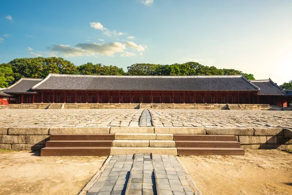 Jongmyo Een Confucianistisch Heiligdom Seoel Zuid Korea Unesco Werelderfgoed — Stockfoto