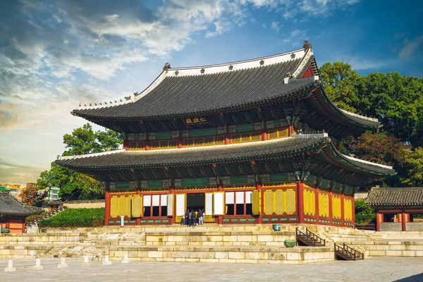 Injeongjeon Haupthalle Von Changdeokgung Seoul Südkorea Übersetzung Injeongjeon — Stockfoto