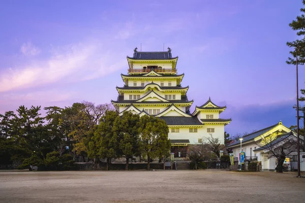 Torre Principal Del Castillo Fukuyama Fukuyama Japón Por Noche —  Fotos de Stock