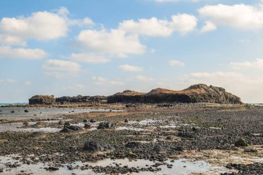 Penghu County, Tayvan 'daki Kuibishan Geopark Manzarası