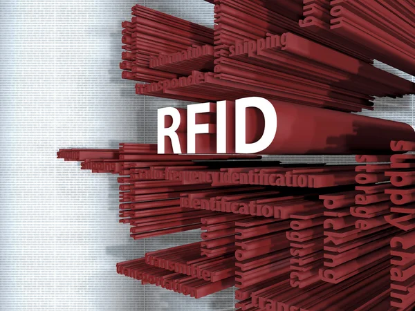 RFID - 3d — Stock fotografie