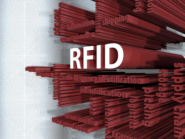 RFID - 3d — Zdjęcie stockowe