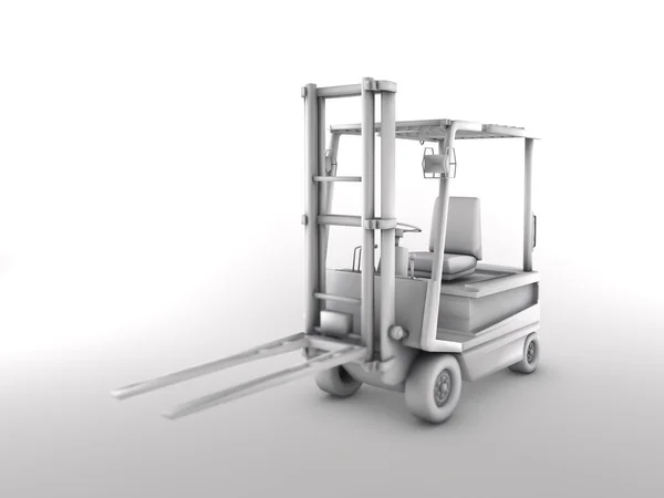 Vysokozdvižný vozík - 3d ilustrace — Stock fotografie