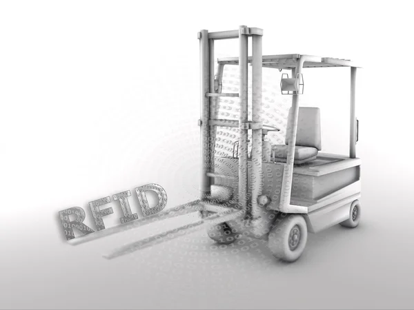 RFID - Forklift Stock Photo