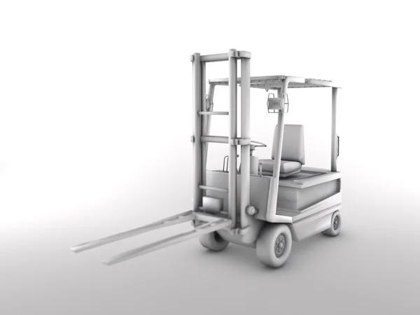 Forklift - 3d illustration Royalty Free Stock Photos