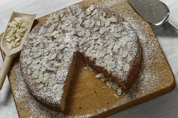 Ricotta Almond Cake — Stock Photo, Image