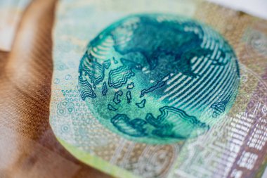 Dünya para koleksiyonu. İsviçre parasının parçaları.