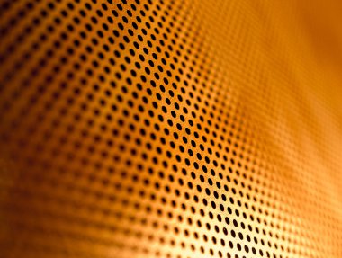 Dairesel delikli metalin arkaplan tabakası