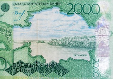 Dünya para koleksiyonu. Kazak parasının parçaları.