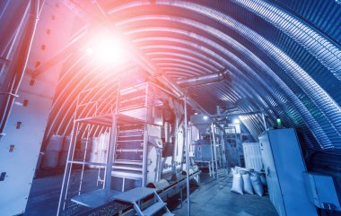 Güneş çekirdeğini soymak ve kızartmak için modern ekipman