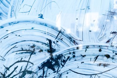 Eski kirli pencere camının güzel örtülü dokusu