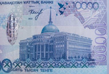 Dünya para koleksiyonu. Kazak parasının parçaları.