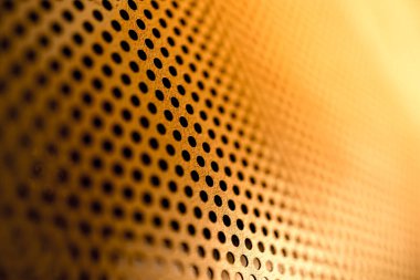 Dairesel delikli metalin arkaplan tabakası