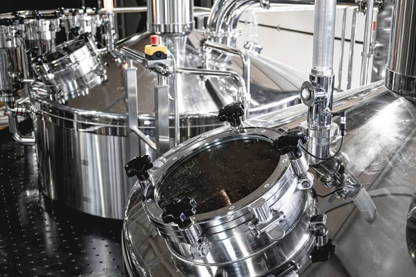 Craft beer brewing equipment in privat brewery