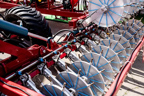 New modern agricultural machinery and equipment details — Stock Photo, Image